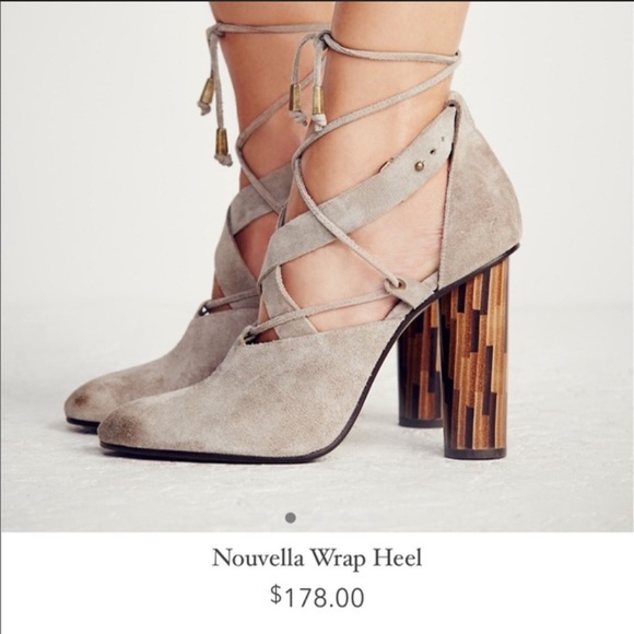 Free People Shoes - Free People Nouvella Wrap Suede Heels